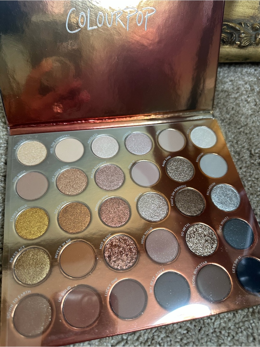 New ColourPop Precious Metals Sparkly Neutral Eyeshadow Palette $35